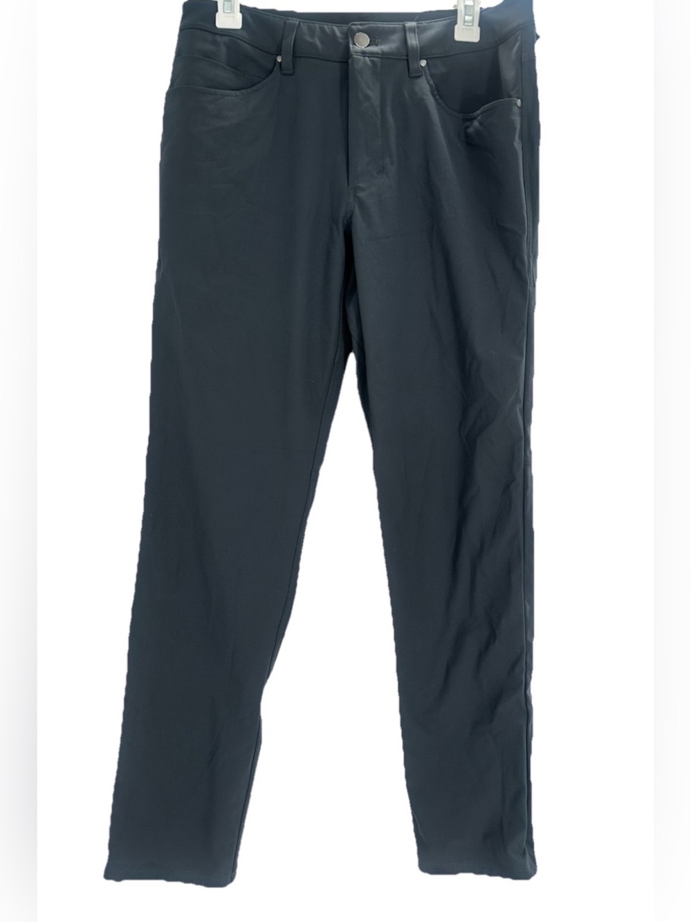 Lululemon Pants Mens 31x30.5 Black ABC Slim Fit 5-Pocket Warpstreme LM5ADES
